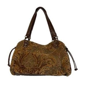 Relic by fossil handcrafted upholstery shoulder bag